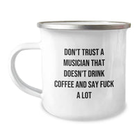 Load image into Gallery viewer, Funny Musician Gifts from Friends to Musician Men - Camping Mug for Christmas Unique Presents - Image 1
