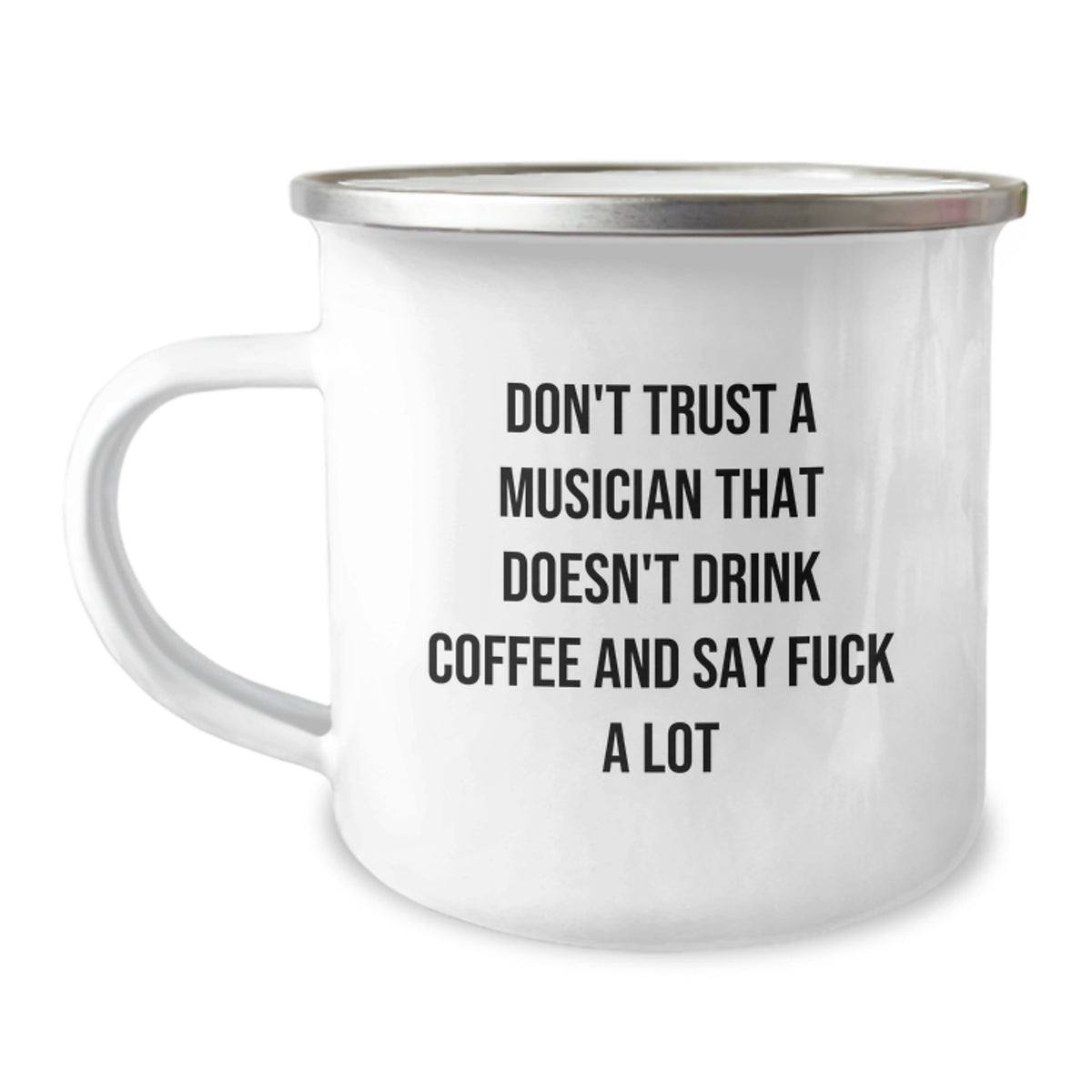 Funny Musician Gifts from Friends to Musician Men - Camping Mug for Christmas Unique Presents - Image 1