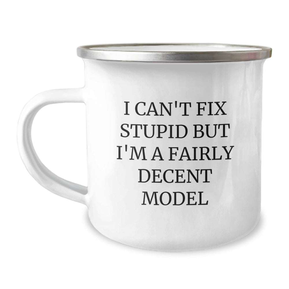 Funny Model Gifts I Can't Fix Stupid But I'm A Fairly Decent Model Birthday Unique Gifts from Friends to Model - Image 1