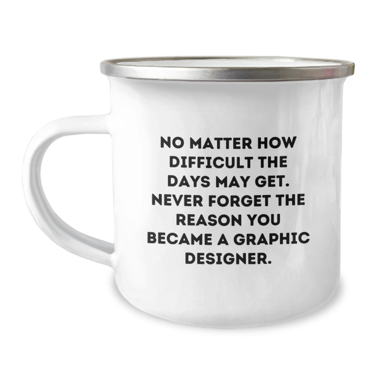 Funny Graphic Designer Gifts for Him, Graphic Designer Camping Mug with Inspirational Quote, Unique Christmas Unique Gifts from Friends for Graphic Designers - Image 1