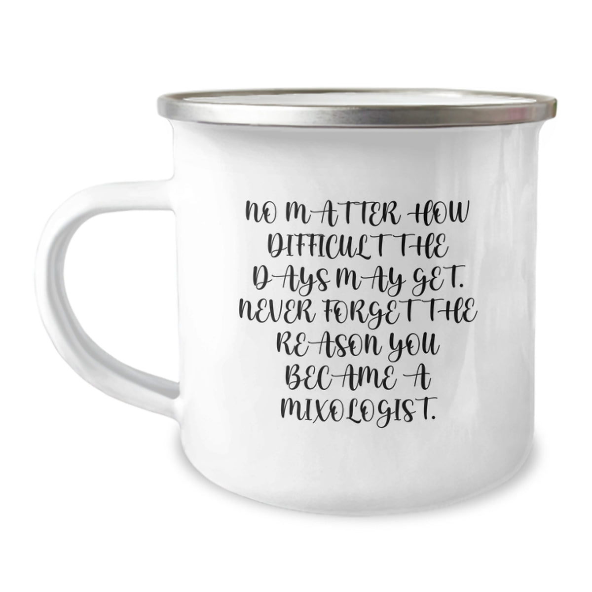 Funny Mixologist Gifts for Men from Friends - Never Forget the Reason You Became a Mixologist Christmas Unique Gifts for Camping Mug - Image 1