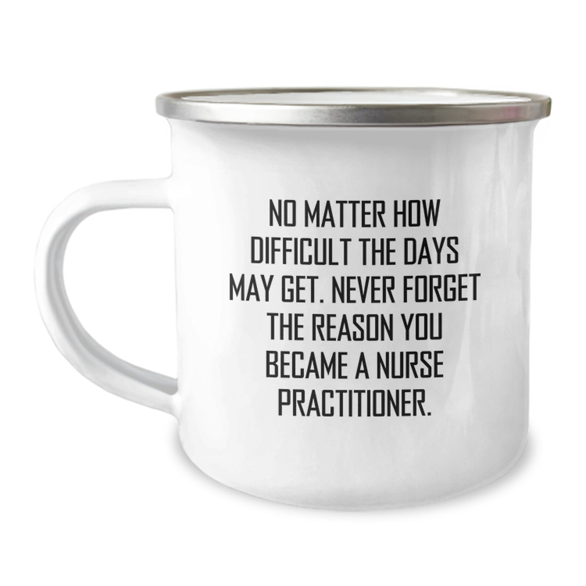 Funny Nurse Practitioner Gifts from Friends, Unique Christmas Unique Gifts for Nurse Practitioner, Camping Mug, Never Forget The Reason You Became A Nurse Practitioner - Image 1