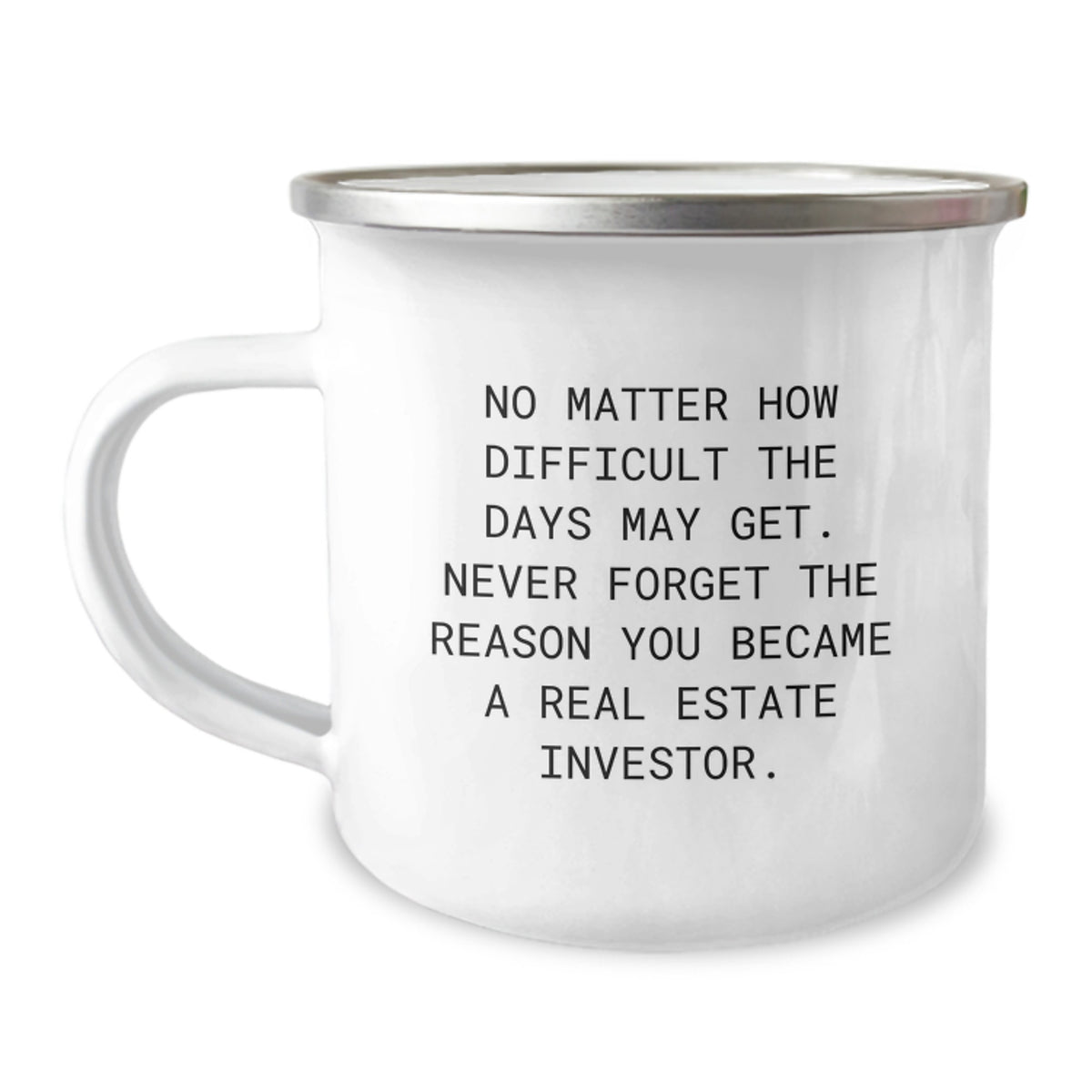 Real Estate Investor Gifts, Funny Camping Mugs, 'No Matter How Difficult The Days May Get...' for Real Estate Investor Men or Women, Gifts from Friends, Family, Coworkers for Birthday Unique Gifts - Image 1