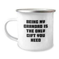 Load image into Gallery viewer, Funny Grandad Gifts from Family for Grandad, Unique Christmas Unique Gifts Ideas for Men, Being My Grandad Is The Only Gift You Need Camping Mug - Image 1
