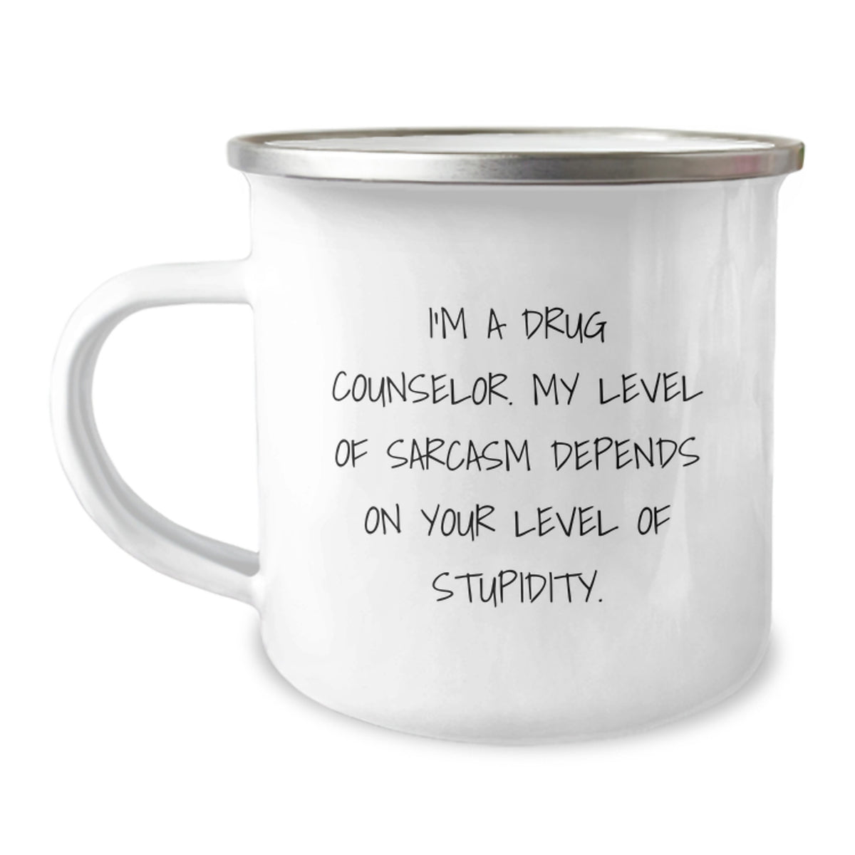 Funny Drug Counselor Gifts for Men from Friends - I'm A Drug Counselor My Level Of Sarcasm Depends On Your Level Of Stupidity Christmas Unique Mug - Image 1