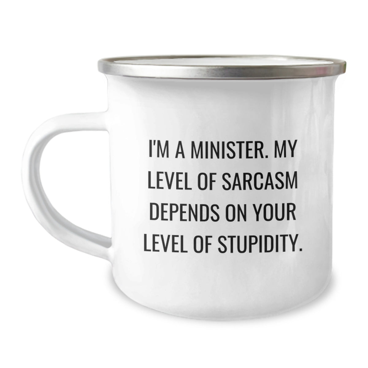 Funny Sarcasm Minister Gifts for Men, Unique Camping Mug for Christmas Unique Gifts from Family Friends - Image 1