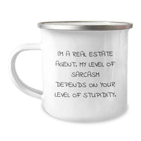 Load image into Gallery viewer, Gifts from Friends for Real Estate Agents - Camping Mug with Sassy Quote, Funny Birthday Present - Image 1
