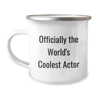 Load image into Gallery viewer, Funny Actor Gifts for Him - Officially The World&#39;s Coolest Actor Camping Mug, Birthday Unique Presents from Friends - Image 1
