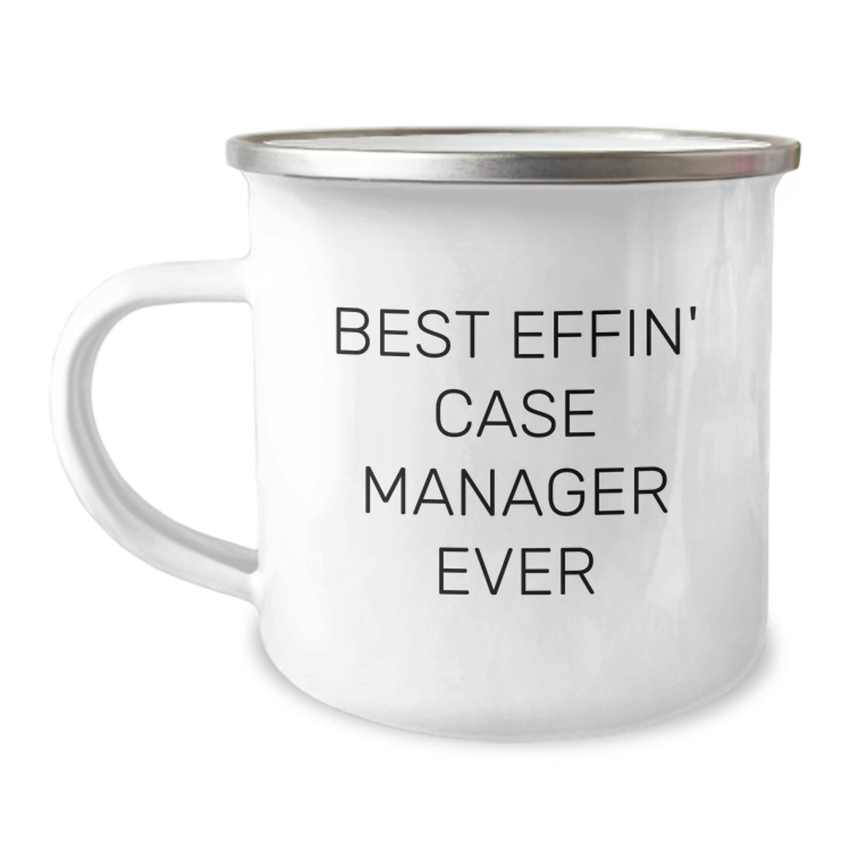 Funny Case Manager Gifts, Best Effin' Case Manager Ever, Birthday Unique Gifts from Friends, Gifts for Case Manager, Camping Mug - Image 1