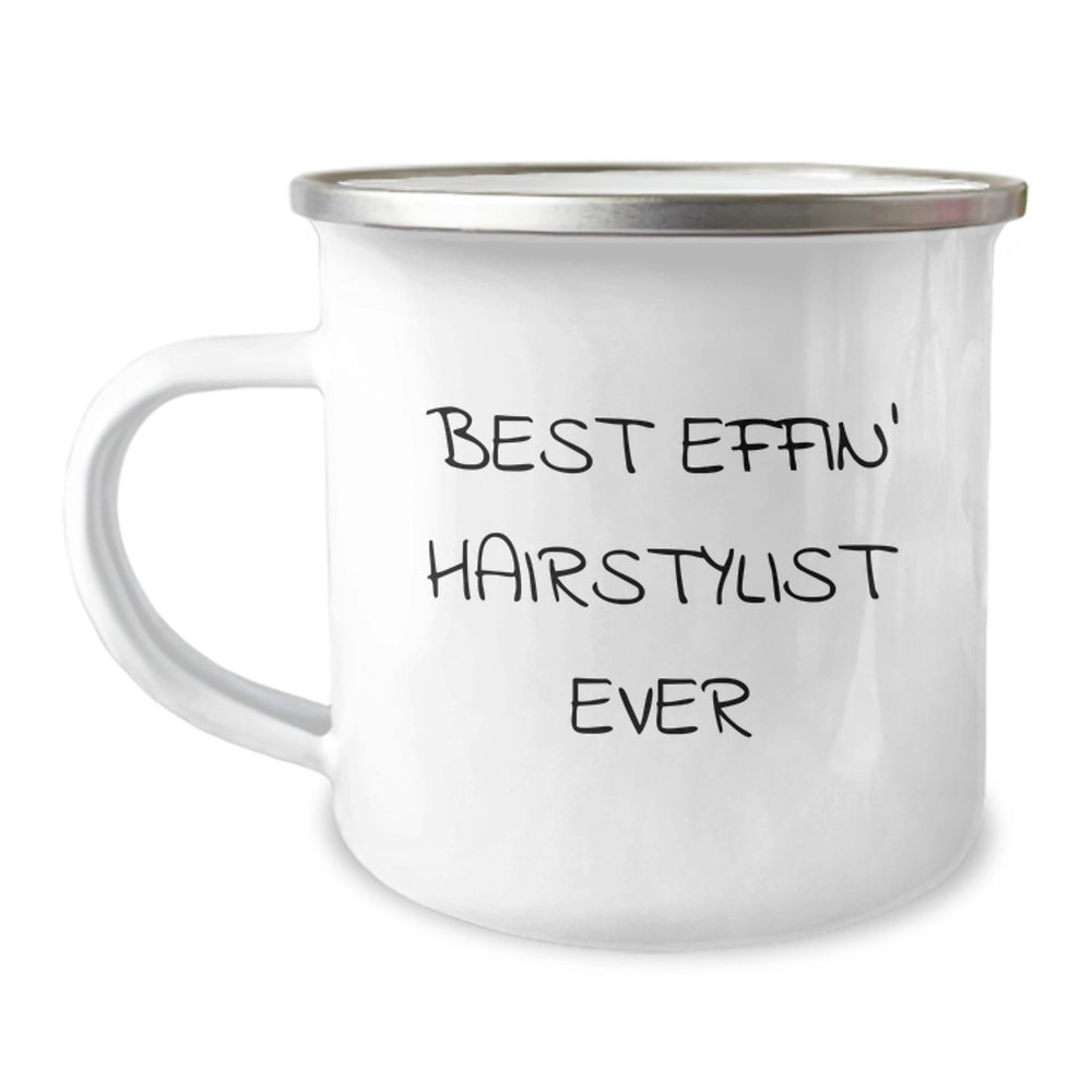 Funny Hairstylist Gifts from Friends or Family for Best Effin' Hairstylist Ever Christmas Unique Mugs - Image 1