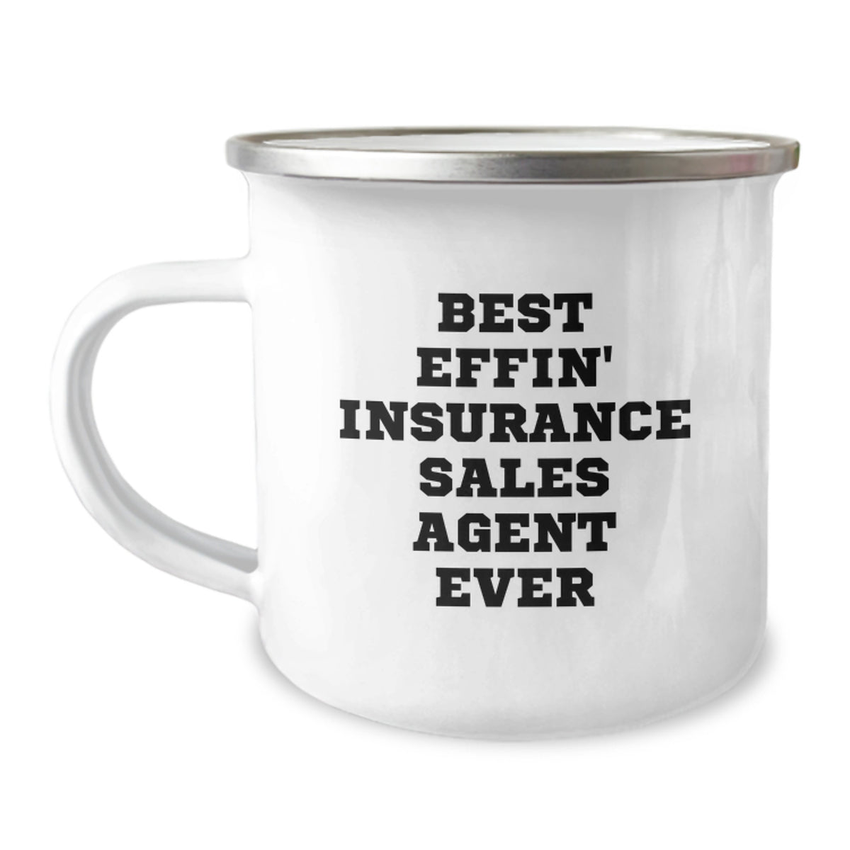 Funny Quirky Gifts for Insurance Sales Agent Men, Funny Best Effin' Insurance Sales Agent Ever Quote, Unique Christmas Unique Gifts from Family to Insurance Sales Agent Friends - Image 1