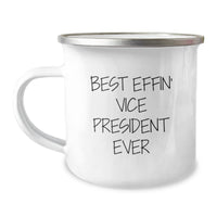 Load image into Gallery viewer, Funny Vice President Gifts from Friends for Vice President Men - Best Effin&#39; Vice President Ever Camping Mug - Christmas Unique Mugs - Image 1
