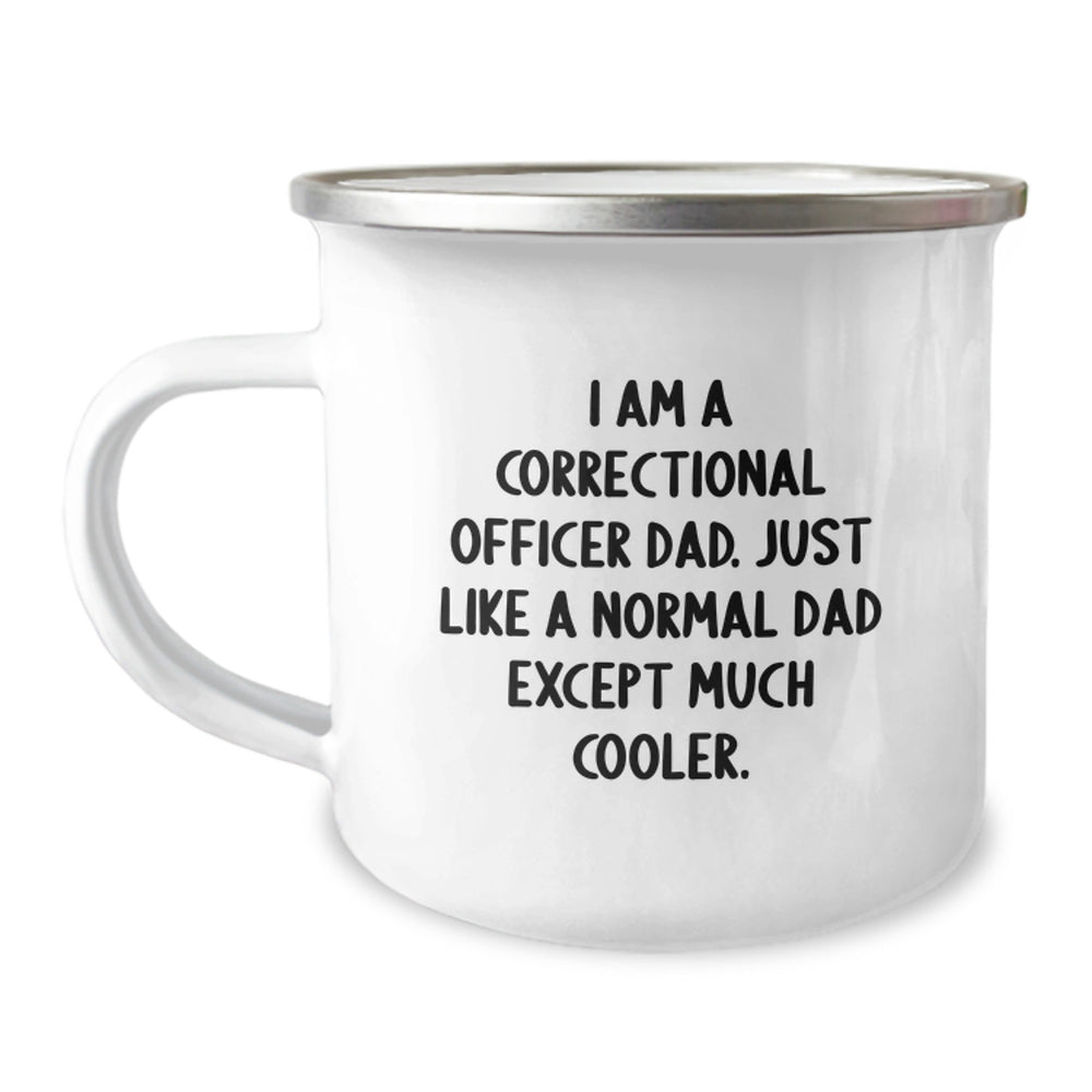 Correctional Officer Dad Gifts from Friends - Funny Camping Mug for Correctional Officer Dad, Christmas Unique Gifts for Correctional Officer Men - Image 1