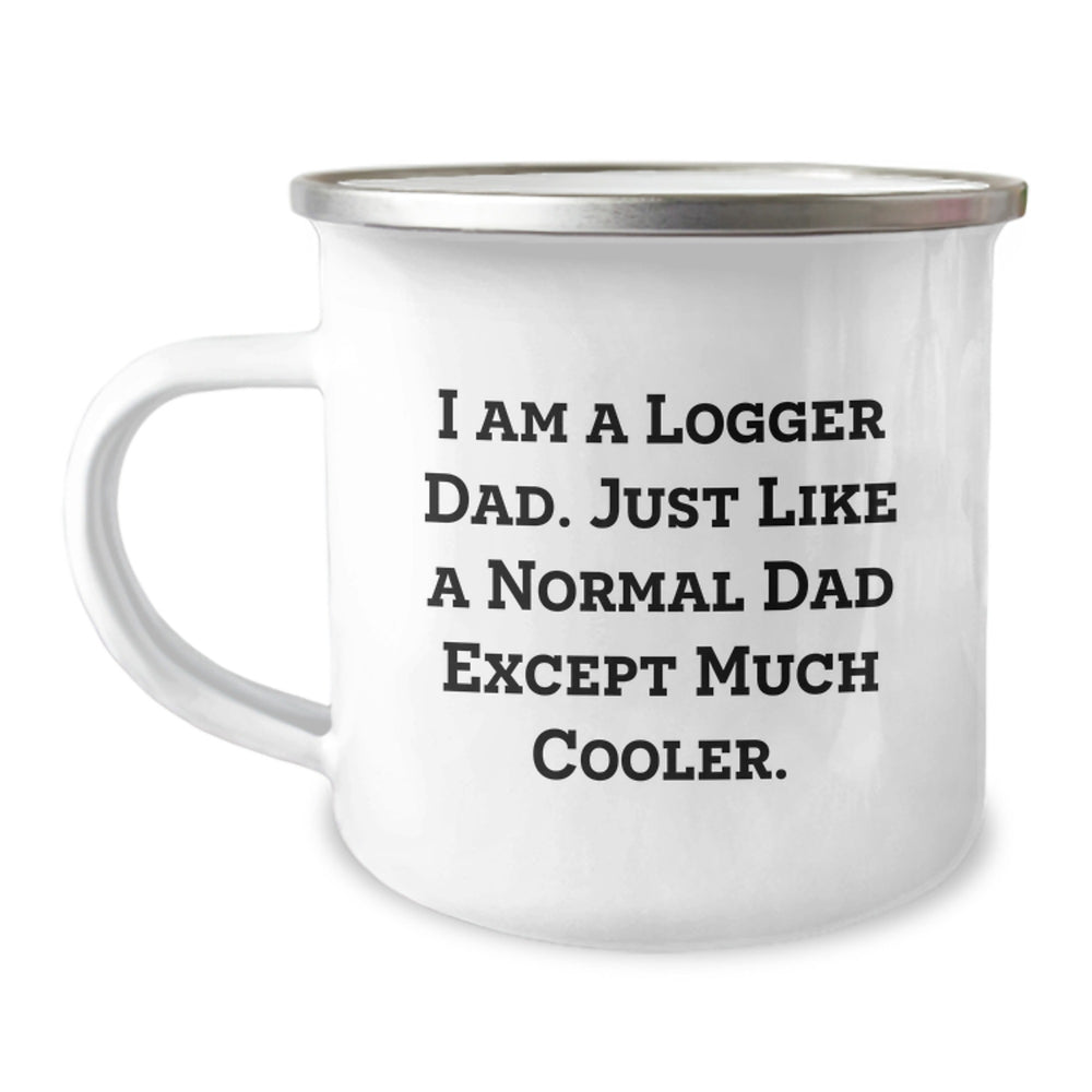Funny Logger Dad Gifts - Christmas Unique Gifts from Friends to Men, Funny Camping Mug for Logger Dad, Logger Dad Humor - Image 1