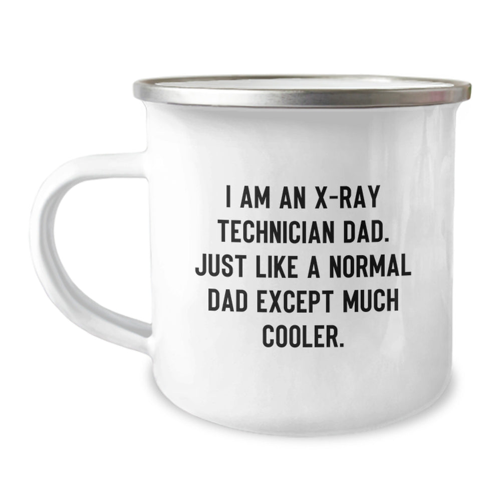 Funny X-Ray Technician Dad Christmas Camping Mug Gifts from Family to X-Ray Technician Men - Image 1