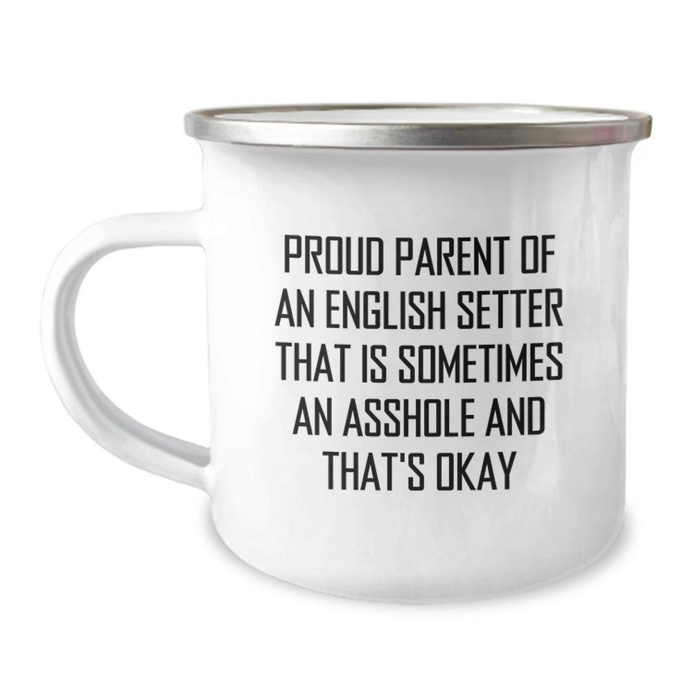 English Setter Dog Gifts from Family - Camping Mug for Proud Parents - Image 1