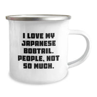 Load image into Gallery viewer, Japanese Bobtail Cat Lovers Gifts from Friends, Unique Birthday Unique Gifts for Japanese Bobtail Cat Enthusiasts, Funny Camping Mug - Image 2
