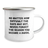 Load image into Gallery viewer, Guide Gifts from Men to Friends, Funny Inspirational Gifts for Guide, 12 oz Camping Mug with Quote - Christmas Unique Gifts - Image 2
