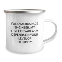 Load image into Gallery viewer, Aerospace Engineer Gifts Funny Mug for Birthday, &#39;I&#39;m An Aerospace Engineer...&#39; Sarcasm Humor, Camping Mug for Men Women Friends Family, 12 oz Stainless Steel with Enamel Finish - Image 2
