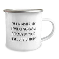 Load image into Gallery viewer, Funny Sarcasm Minister Gifts for Men, Unique Camping Mug for Christmas Unique Gifts from Family Friends - Image 2
