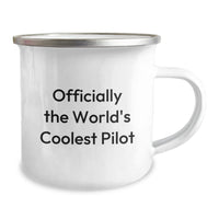 Load image into Gallery viewer, Funny Pilot Gifts from Friends, Christmas Unique Pilot Mugs for Pilot Enthusiasts, Officially The World&#39;s Coolest Pilot Camping Mug - Image 2

