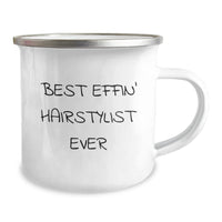 Load image into Gallery viewer, Funny Hairstylist Gifts from Friends or Family for Best Effin&#39; Hairstylist Ever Christmas Unique Mugs - Image 2
