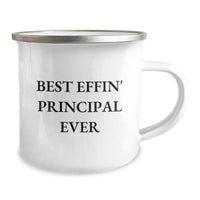 Load image into Gallery viewer, Funny Principal Camping Mug Gifts for Him Best Effin&#39; Principal Ever, Great Christmas Unique Gifts from Friends, Coworkers, or Family - Image 2
