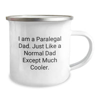 Load image into Gallery viewer, Funny Paralegal Gifts from Dad, Camping Mug for Paralegal Birthday Unique Gifts, &#39;I Am A Paralegal Dad&#39; Quote - Image 2
