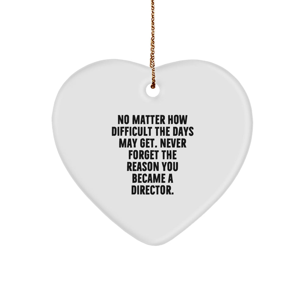 Gifts from Family for Director Friends and Coworkers, Inspirational Heart Ornament Christmas Unique - Image 1