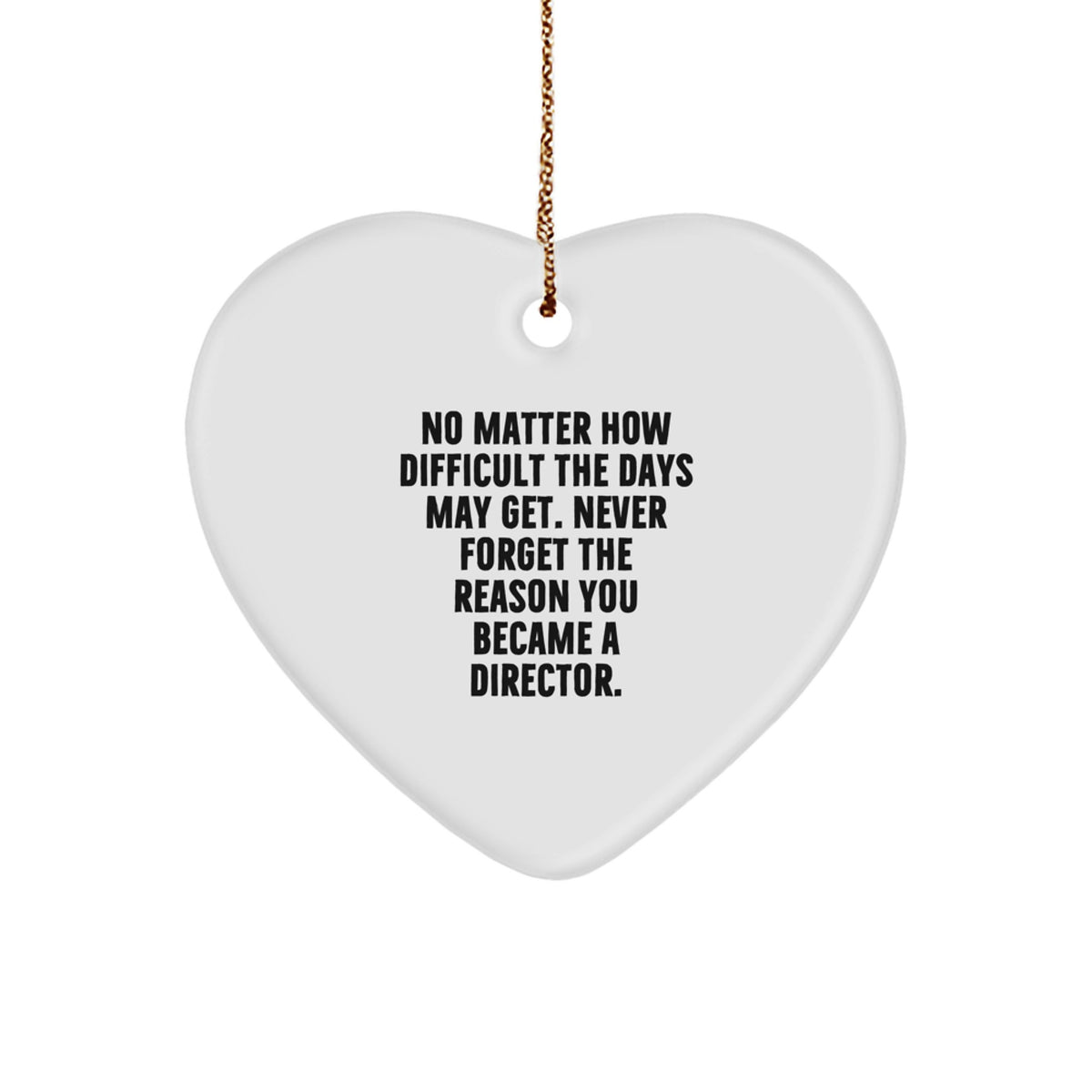 Gifts from Family for Director Friends and Coworkers, Inspirational Heart Ornament Christmas Unique - Image 1