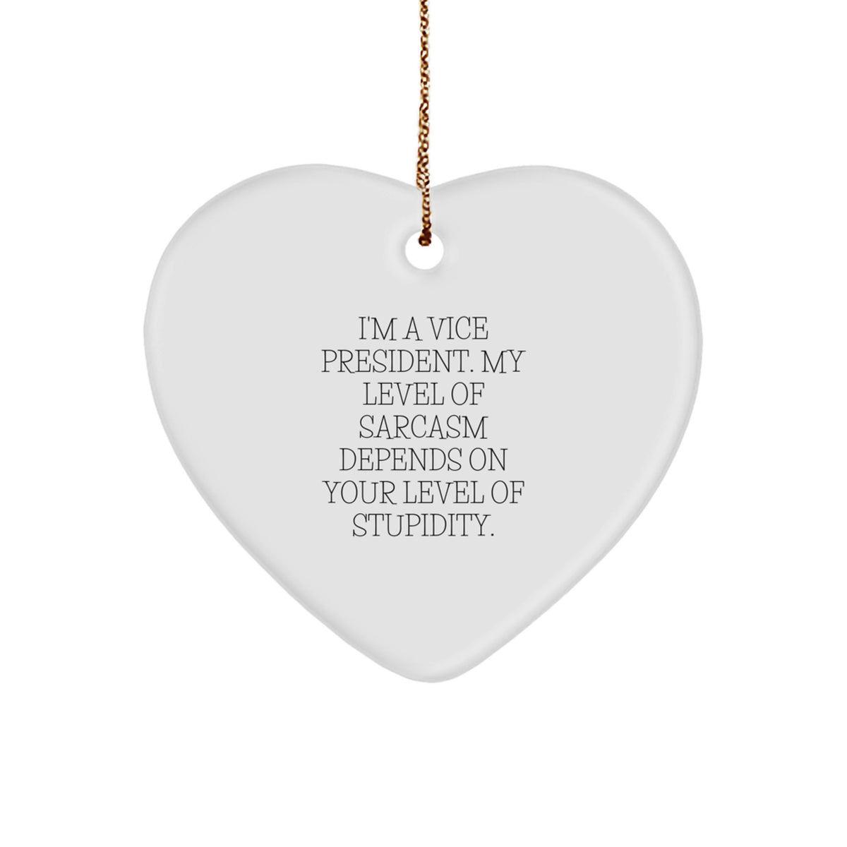 Funny Vice President Heart Ornament Gifts from Friends, Coworkers, Family for Vice President Men Women - Image 1