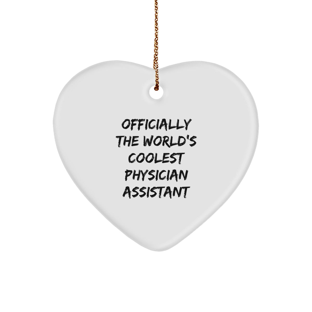 Funny Gifts from Friends, Family or Coworkers to Gifts for Physician Assistant, Heart Ornament, Christmas Unique Gifts - Image 1