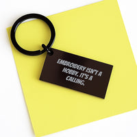 Load image into Gallery viewer, Embroidery Enthusiasts Gifts from Friends for Women, Inspirational Keychain for Birthday - Image 3
