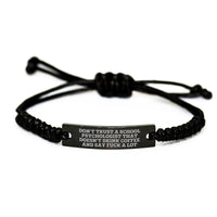 Load image into Gallery viewer, Funny School Psychologist Rope Bracelet Gifts for Men Christmas Unique Presents from Friends - Image 1
