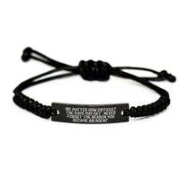 Load image into Gallery viewer, Gifts from Friends and Family for the Agent Rope Bracelet with Inspirational Quote, Agent Christmas Unique Gifts, Rope Agent Agent Rope Christmas, Funny Quote Rope Agent Gifts - Image 1

