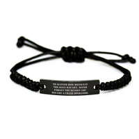 Load image into Gallery viewer, Crane Operator Gifts for Men from Friends - Inspirational Rope Bracelet for Christmas - &#39;Never Forget The Reason You Became A Crane Operator&#39; Quote - Image 1
