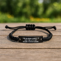 Load image into Gallery viewer, Funny Quote Rope Bracelet for Urban Planner Gifts from Friends, Christmas Unique Presents for Urban Planner Men, Women, Friends, Coworkers - Image 2
