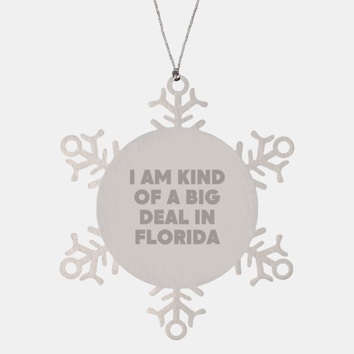 Florida Snowflake Ornament Gifts from I Am Kind Of A Prime Selection, Unique Christmas Unique Gifts for Friends - Image 1
