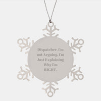 Load image into Gallery viewer, Funny Dispatcher Snowflake Ornament Gifts from Men or Women Friends for Dispatcher - Image 1
