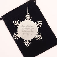 Load image into Gallery viewer, Funny Principal Gifts from Men - Snowflake Ornament for Christmas Unique Gifts - Image 2
