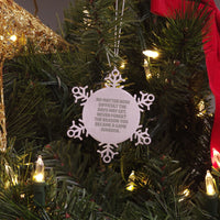 Load image into Gallery viewer, Inspirational Game Warden Gifts from Friends and Family - Snowflake Ornament, &#39;No Matter How Difficult The Days May Get.&#39; - Christmas Unique Gifts for Him/Her - Image 3

