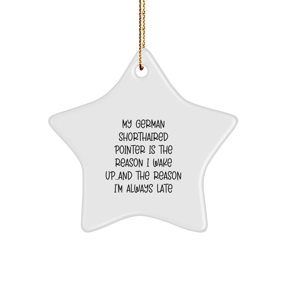 German Shorthaired Pointer Dog Gifts, Funny Quote Star Ornament, Gifts from Friends and Family for German Shorthaired Pointer Dog, Christmas Unique Gifts - Image 1