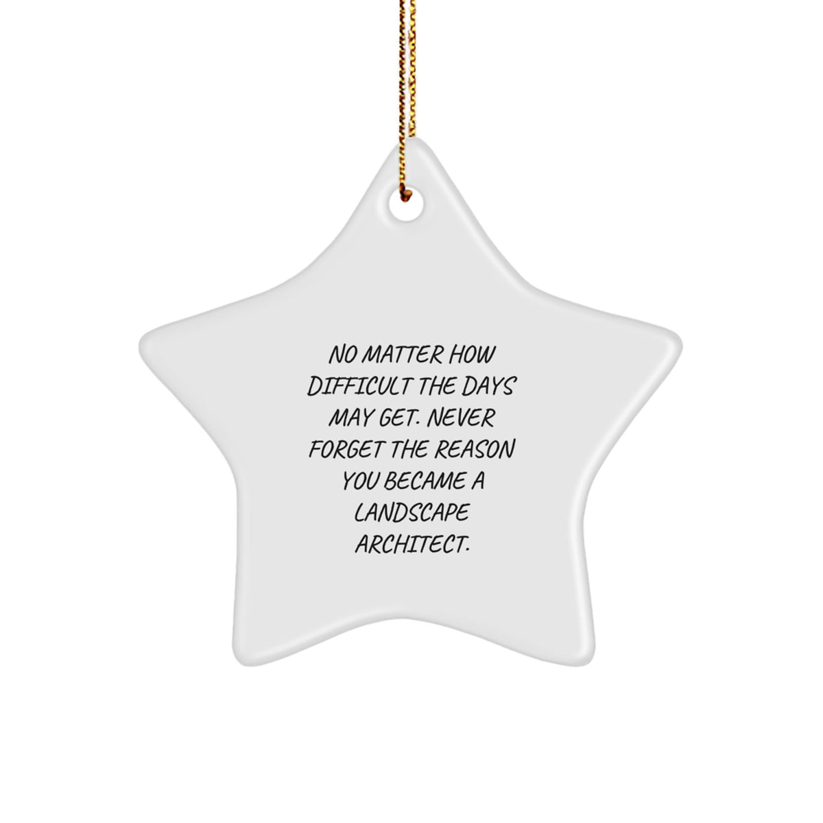 Funny Landscape Architect Gifts from Friends - Inspirational Star Ornament for Men, Women, Coworkers, Family, Christmas Unique Decorations - Image 1